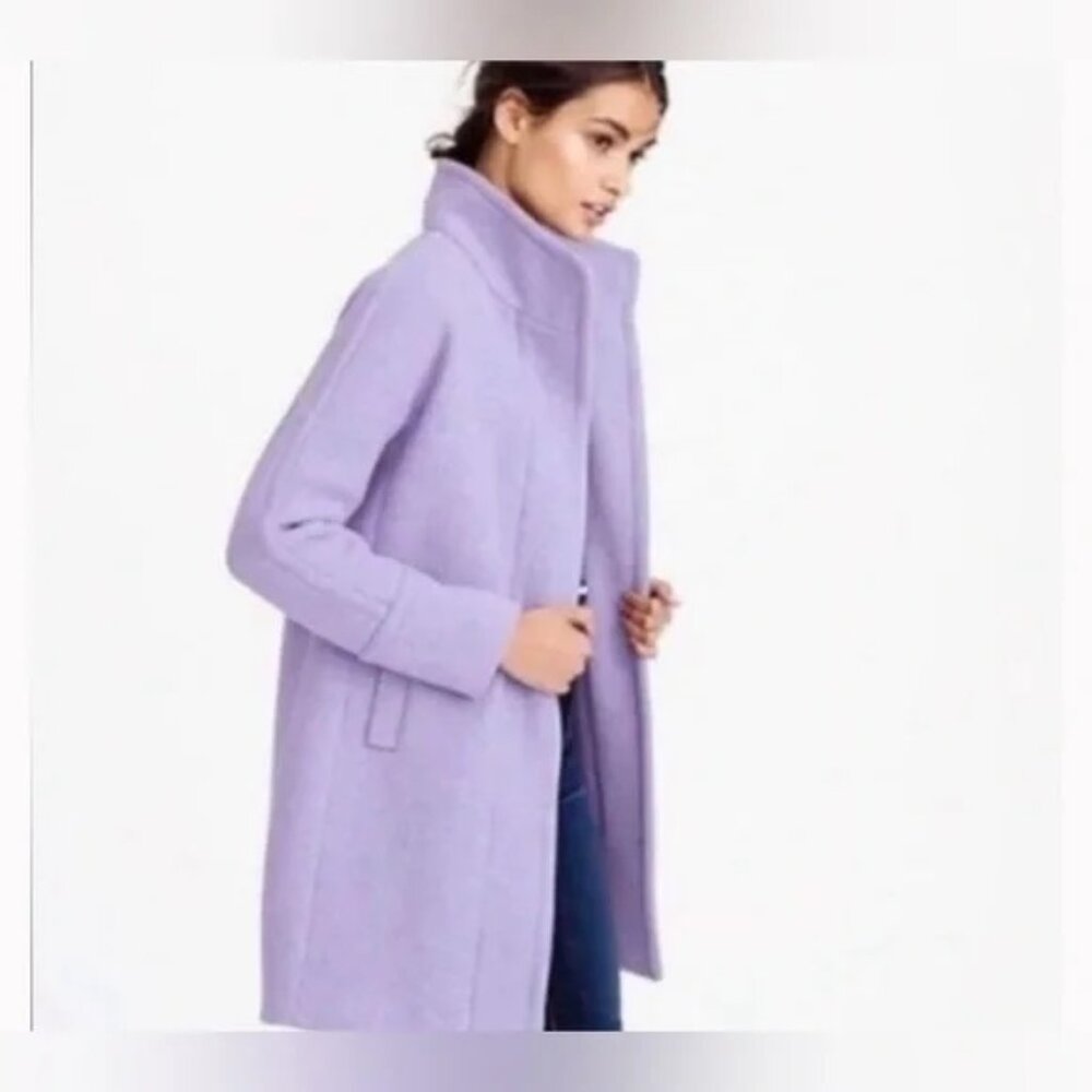 Women's J.Crew Factory Hyacinth Lilac Purple City Coat, size 0